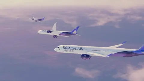 Aviones de Riyadh Air. (X)