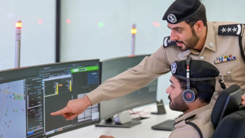 Agentes de la Policía de Sharjah. (Fuente externa)