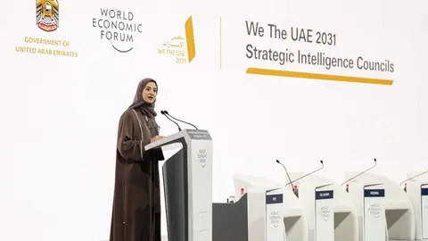 Jornada de apertura de la cumbre global del Foro Económico Mundial sobre IA y ciberseguridad. (WAM)