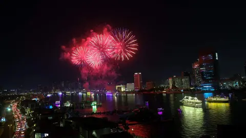 Dubai ha iniciado el Duwali con unas espectaculares celebraciones. (@gulf_news)