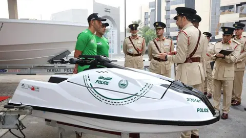 Una imagen de la Policía de Dubai. (X)