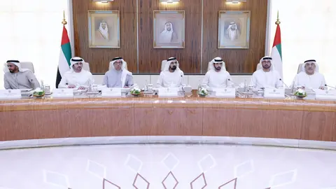 Reunión del Gabinete de EAU este lunes. (WAM)