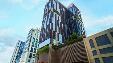 Exterior del hotel en Business Bay. (Booking)