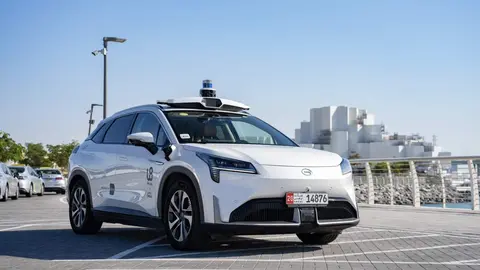 Robotaxi en la capital de EAU. (X)