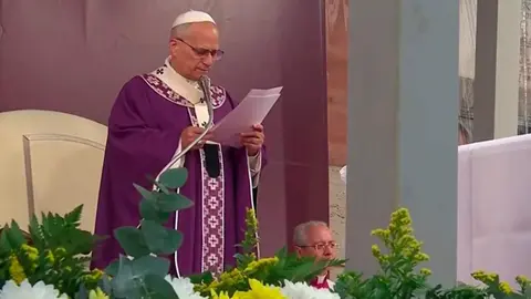 León XIII en la homilía de este domingo. (X)