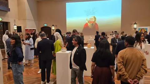 Un momento de la exhibición 'WAKOS: Ceramic Ties' en Dubai. (Cedida)