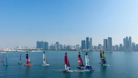 Una imagen de la regata Sail GP en Abu Dhabi. (WAM)