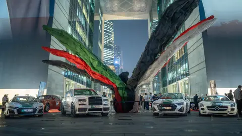 Patrullas de lujo de la Policía de Dubai. (X)