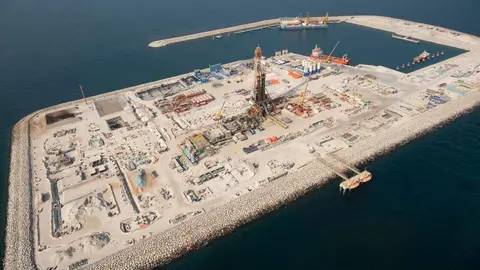 La plataforma de desarrollo de gas en Hail & Ghasha. (WAM)