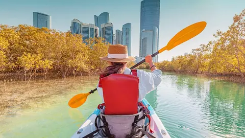 Paseo por los manglares de Abu Dhabi. (WAM)