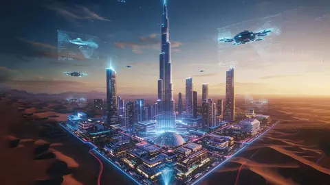 Una maqueta de monumento de EAU. (WAM)