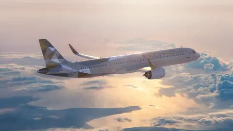 Un avi&oacute;n de Etihad Airways. (X)