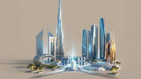 Una maqueta de ciudades de EAU. (WAM)