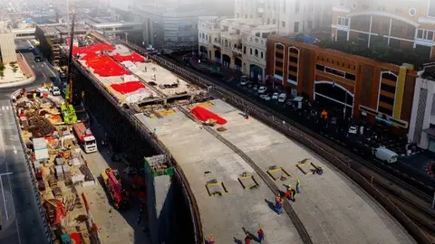 El nuevo puente de acceso a Dubai Harbour. (RTA)