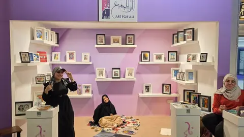 Stand de Art4All en el Sharjah Heritage Days. (EL CORREO)