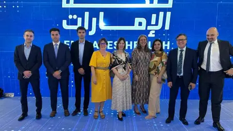 Delegaci&oacute;n de salud gallega en Emiratos. (Cedida)