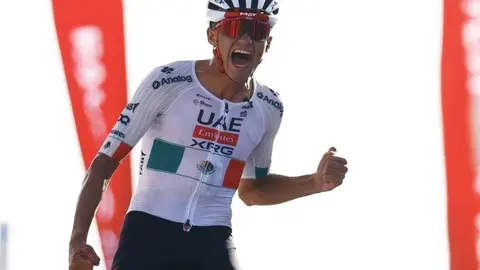 El ciclista del UAE Team Isaac Del Toro. (WAM)
