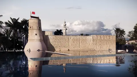 El fuerte Al Fahidi en Dubai. (X)