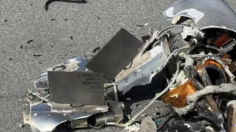 Restos de misiles en EAU. (WAM)