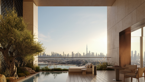 La excepcional terraza del apartamento. (Aman Residences)
