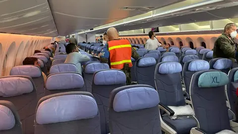 Vuelo de repatriaci&oacute;n desde Dubai en agosto de 2021. (EL CORREO)