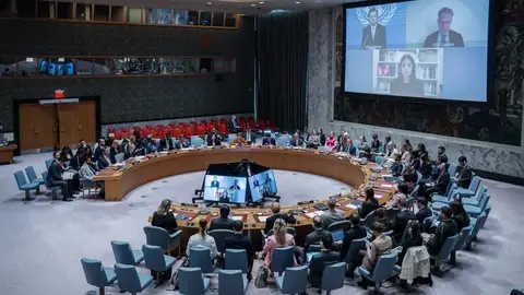 Sesi&oacute;n del Consejo de Seguridad de la ONU para abordar el conflicto. (Efe)
