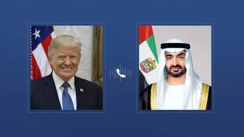 El presidente de Emiratos &Aacute;rabes Unidos y el jeque Mohamed bin Zayed Al Nahyan. (WAM)