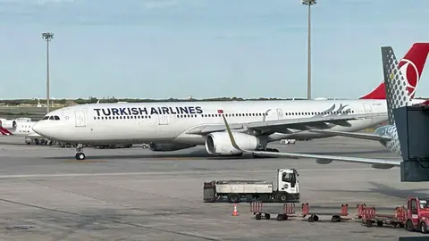 Un avi&oacute;n de Turkish Airlines. (EL CORREO)