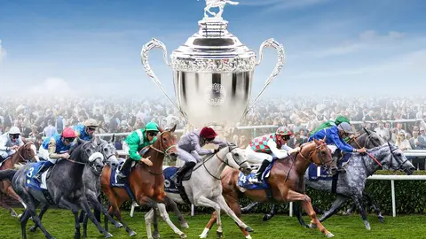 Cartel anunciador de la Copa del Presidente de EAU de caballos &aacute;rabes. (WAM)