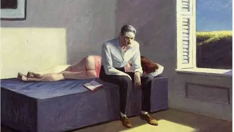 La obra 'Excursi&oacute;n a la Filosofia' de Edward Hopper, el gran maestro que reflej&oacute; mejor que nadie el sentimiento de la soledad.
