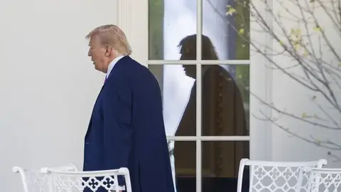 Donald Trump, presidente de Estados Unidos, en Virginia. (Fuente externa)