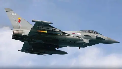 Eurofighter Typhoon de la Royal Air Force brit&aacute;nica. (X)