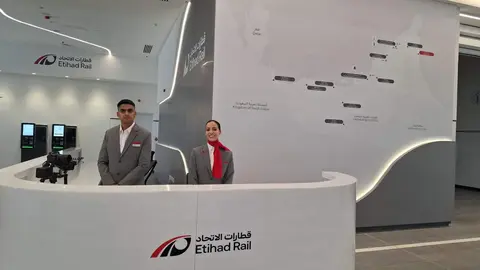 Estaci&oacute;n de pasajeros de Etihad Rail. (WAM)