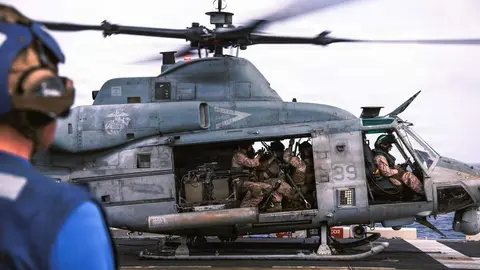 Un helic&oacute;ptero de Estados Unidos. (Centcom)