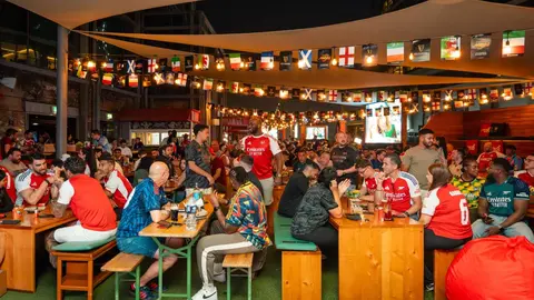 En Garden on 8 cada partido del Mundial se vive con toda intensidad. (Cedida)