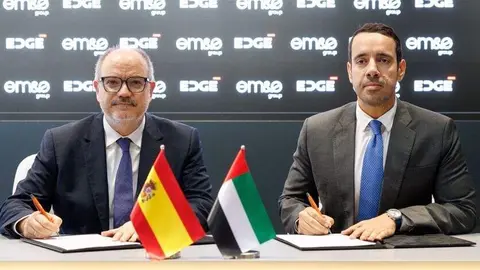 Un momento de la firma del acuerdo. (WAM)