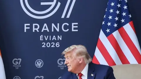 Trump en la cumbre del G7. (X)