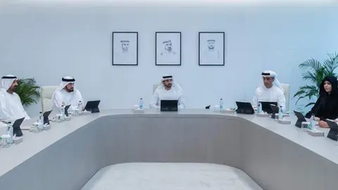 Reuni&oacute;n del Consejo Ejecutivo de Dub&aacute;i este mi&eacute;rcoles. (Dubai Media Office)