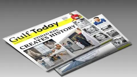 El peri&oacute;dico de Sharjah Gulf Today. (Fuente externa)