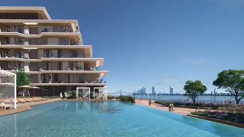 El complejo residencial Bashayer en Abu Dhabi. (WAM)