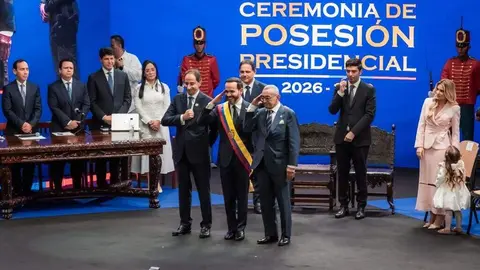 Un momento de la investidura del nuevo presidente de Colombia. (WAM)