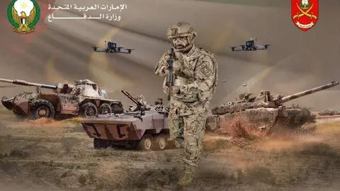 Despliegue militar emirat&iacute;. (Ministerio de Defensa de EAU)