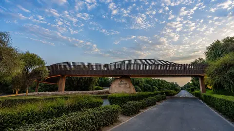 El nuevo puente en el Parque Nacional de Mushrif. (Dubai Media Office)