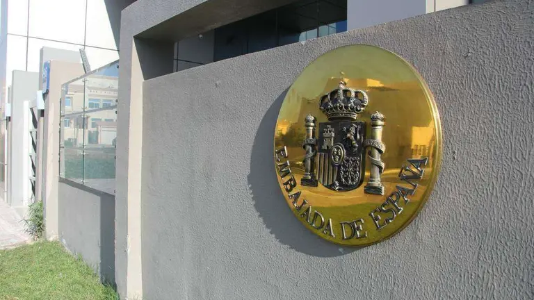 Sede de la Embajada de Espa&ntilde;a en Abu Dhabi. (EL CORREO)
