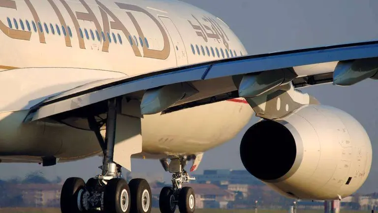 Un avi&oacute;n de Etihad Airways. (Fuente externa)