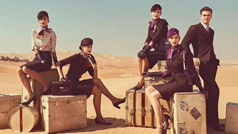 Personal de cabina de Etihad Airways. (Cedida)