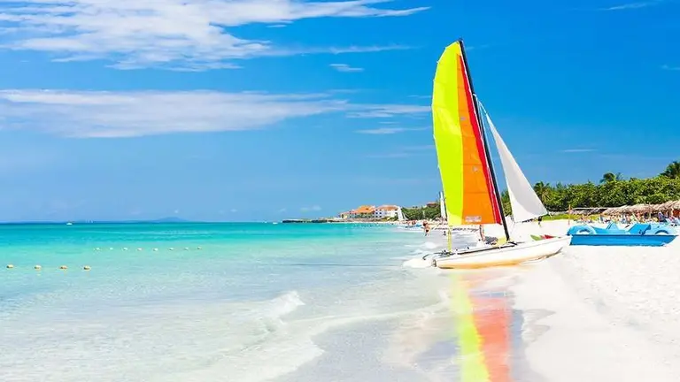 Una imagen de Twitter de Playa Varadero en Cuba.