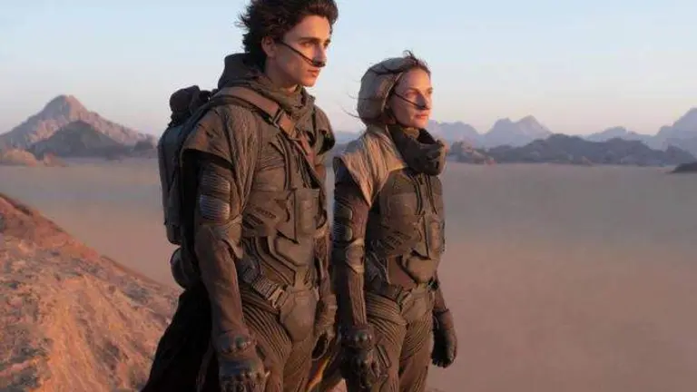 Una imagen de la película 'Dune', grabada en Abu Dhabi. (Warner Bros Pictures)