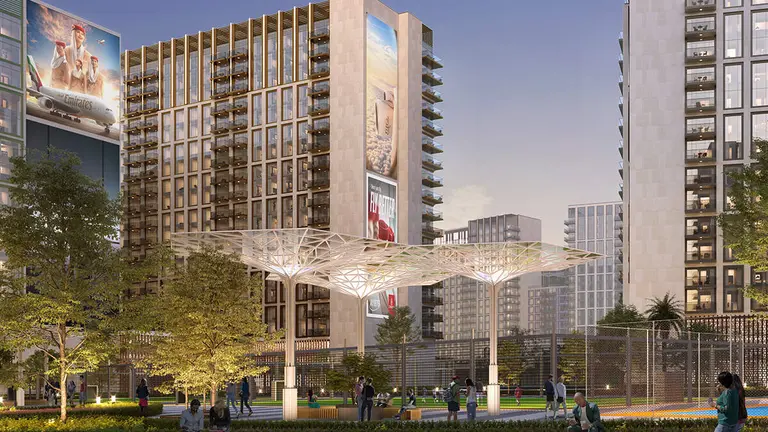 Emirates difundi&oacute; esta imagen de las viviendas en Dubai para su tripulaci&oacute;n.