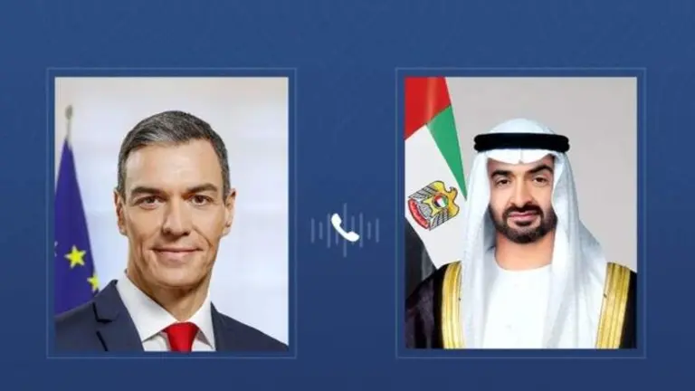 Los presidentes de EAU y Espa&ntilde;a. (WAM)